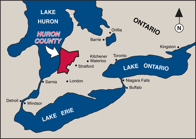 Huron County Map