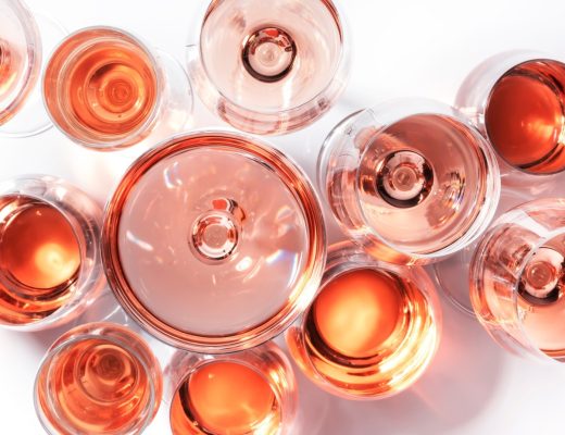 Pink Rosé wine
